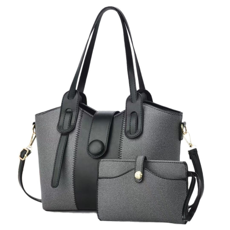 Nova gradska torba s kontrastnim bojama, velika kapaciteta, crossbody torba s jednim remenom.