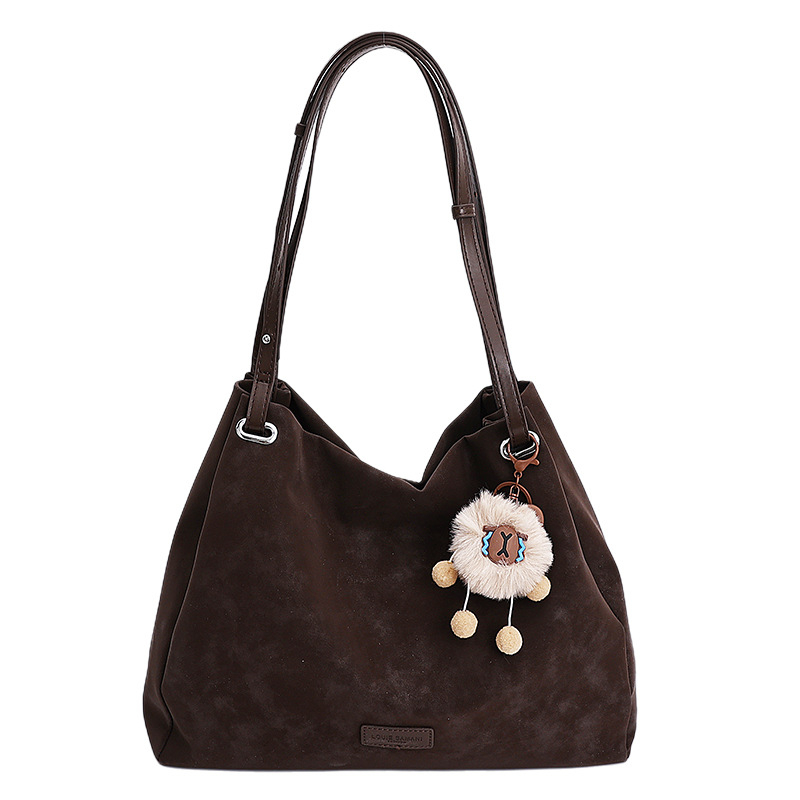 Ženska torba u korejskom retro stilu s velikim kapacitetom, model 2026, elegantna dnevna tote torba za nošenje na rame ili crossbody.