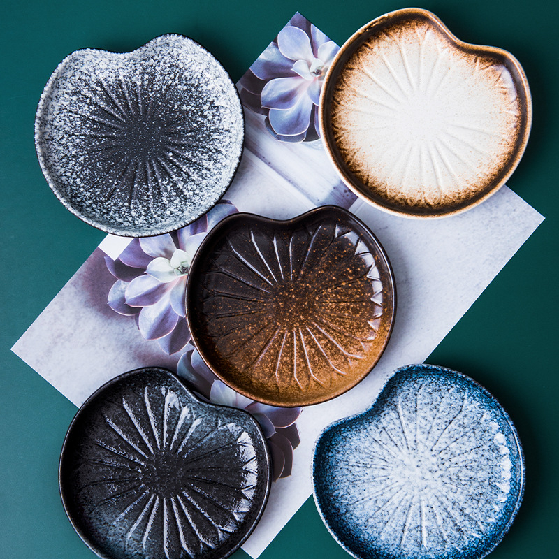 Japanski stil keramički tanjur za desert, mali slatki tanjur za užinu i kolače, porcelin, promjer 10–12.9 cm