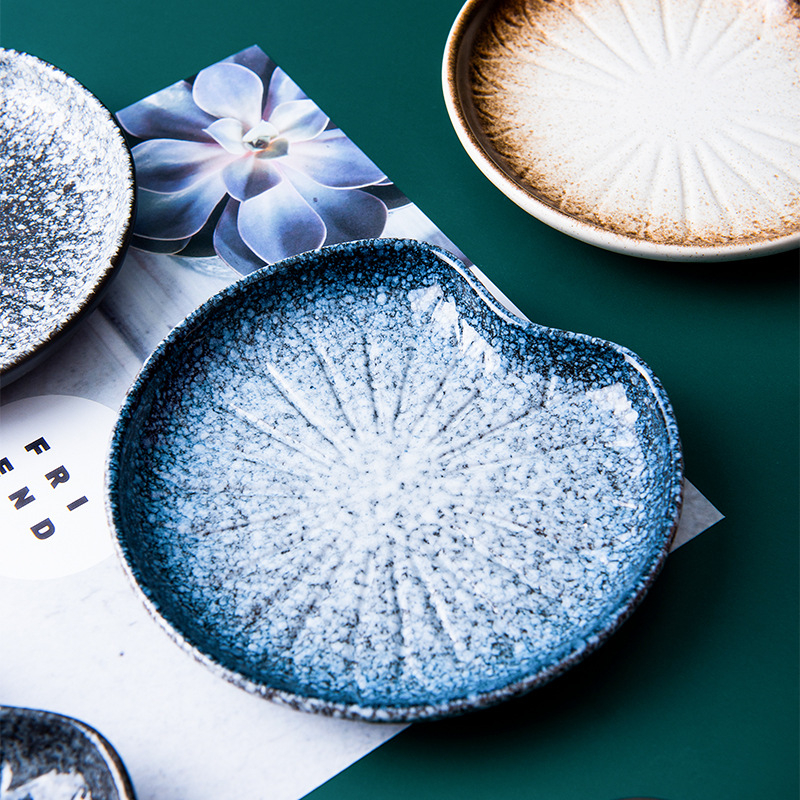 Japanski stil keramički tanjur za desert, mali slatki tanjur za užinu i kolače, porcelin, promjer 10–12.9 cm