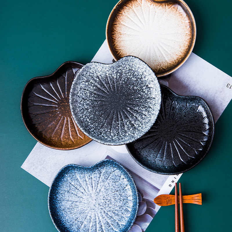 Japanski stil keramički tanjur za desert, mali slatki tanjur za užinu i kolače, porcelin, promjer 10–12.9 cm