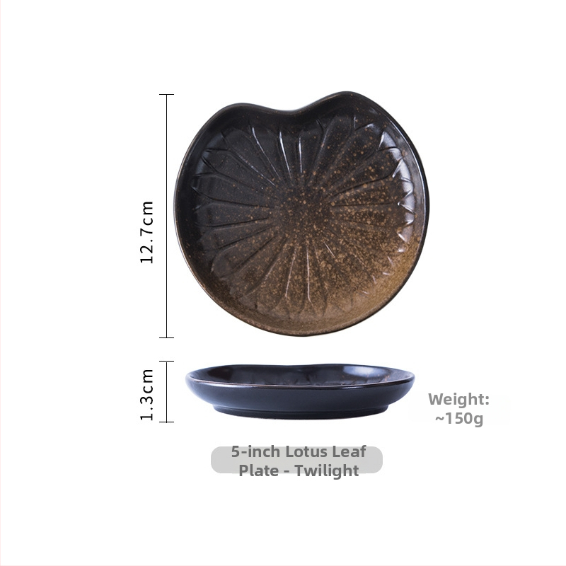 Japanski stil keramički tanjur za desert, mali slatki tanjur za užinu i kolače, porcelin, promjer 10–12.9 cm