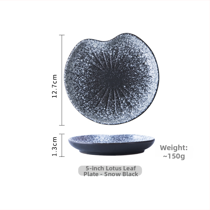 Japanski stil keramički tanjur za desert, mali slatki tanjur za užinu i kolače, porcelin, promjer 10–12.9 cm