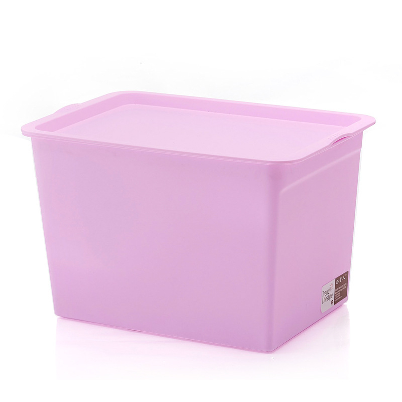 Višebojna plastična kutija za pohranu, slagiva, otporna na prašinu, stolni organizator, 25 L, dimenzije 41×27.5×25.8 cm