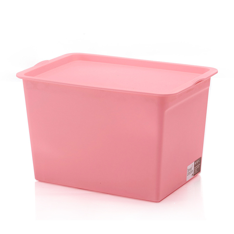 Višebojna plastična kutija za pohranu, slagiva, otporna na prašinu, stolni organizator, 25 L, dimenzije 41×27.5×25.8 cm