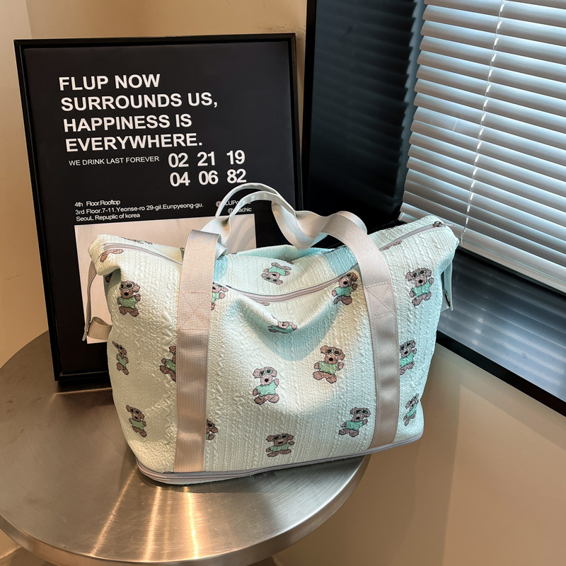 Nova putna torba velike kapacitete s proširivim pretincima, torba za trudnoću, putna torba za poslovna putovanja, odjeljak za suhe i mokre stvari, crossbody torba preko ramena