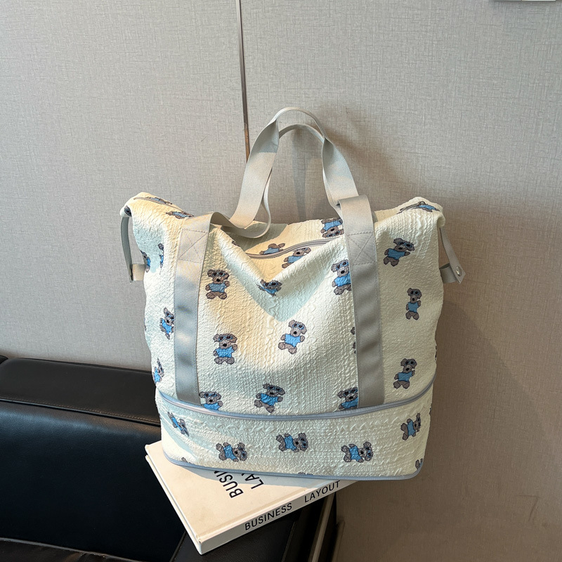 Nova putna torba velike kapacitete s proširivim pretincima, torba za trudnoću, putna torba za poslovna putovanja, odjeljak za suhe i mokre stvari, crossbody torba preko ramena