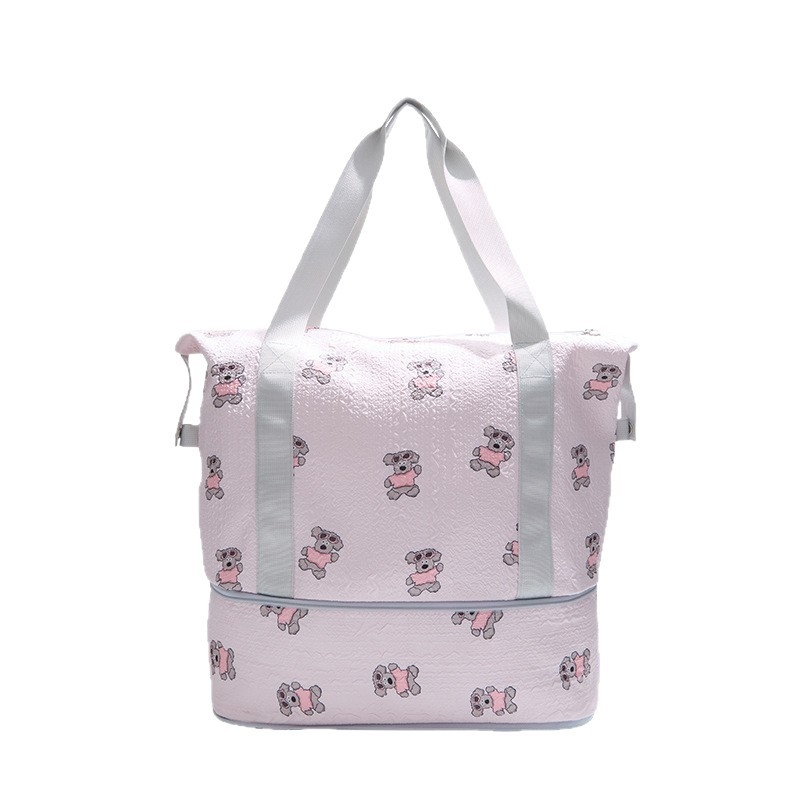 Nova putna torba velike kapacitete s proširivim pretincima, torba za trudnoću, putna torba za poslovna putovanja, odjeljak za suhe i mokre stvari, crossbody torba preko ramena