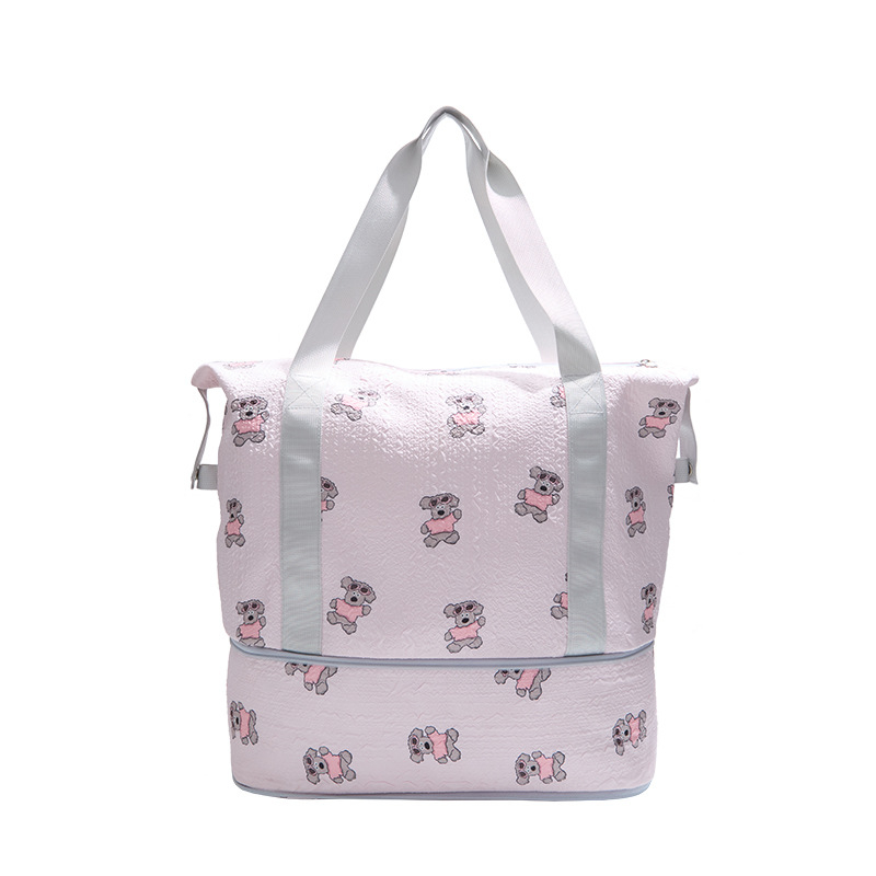 Nova putna torba velike kapacitete s proširivim pretincima, torba za trudnoću, putna torba za poslovna putovanja, odjeljak za suhe i mokre stvari, crossbody torba preko ramena