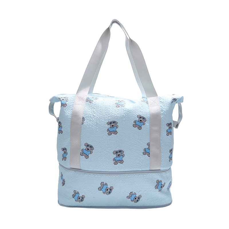 Nova putna torba velike kapacitete s proširivim pretincima, torba za trudnoću, putna torba za poslovna putovanja, odjeljak za suhe i mokre stvari, crossbody torba preko ramena
