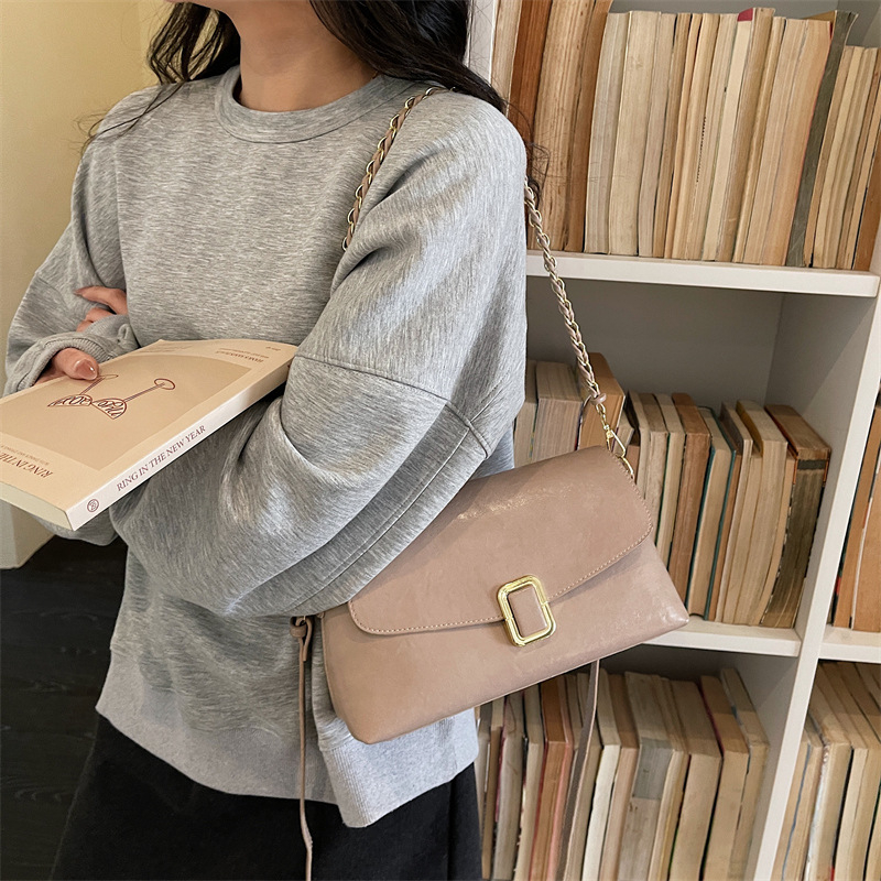Damska crossbody torba od PU kože, mini kvadratnog oblika, 2026 novi model, retro stil za svakodnevnu upotrebu