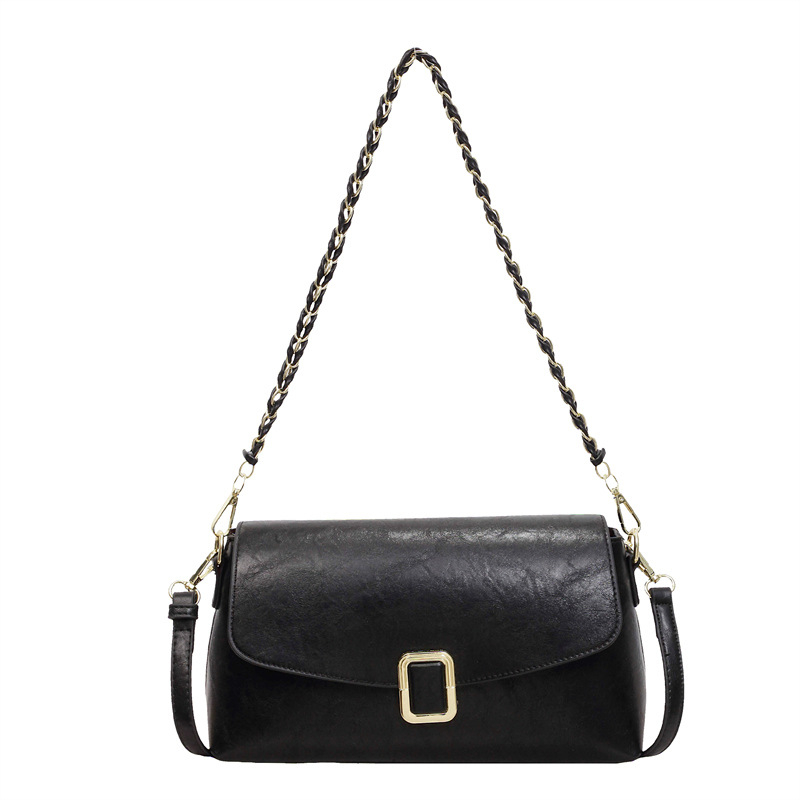 Damska crossbody torba od PU kože, mini kvadratnog oblika, 2026 novi model, retro stil za svakodnevnu upotrebu