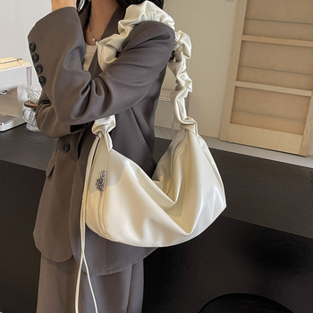 Ženska torba s plisiranim dizajnom oblaka, velika kapaciteta, torba preko ramena i crossbody