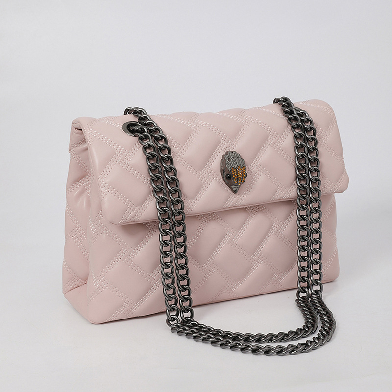 Ženska torba Eagle Bag: PU koža, rombo prešivanje, preklop s magnetskim zatvaračem, mala kvadratna torba za rame/crossbody