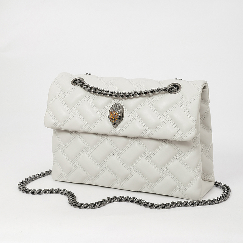 Ženska torba Eagle Bag: PU koža, rombo prešivanje, preklop s magnetskim zatvaračem, mala kvadratna torba za rame/crossbody