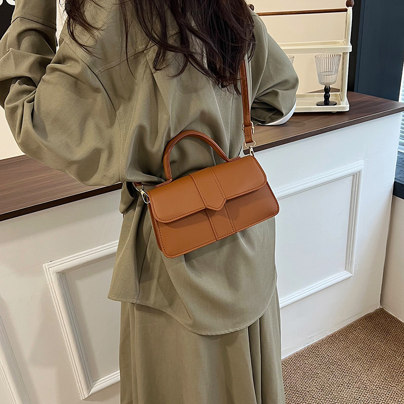 Ženska torba s urbanim stilom, PU koža, crossbody torba, retro mala kvadratna torba za svakodnevnu upotrebu