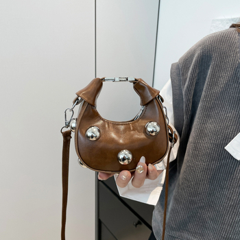 2025 nova PU torbica - mala torbica u obliku knedle, za ramena ili crossbody, gradski ležerni dizajn
