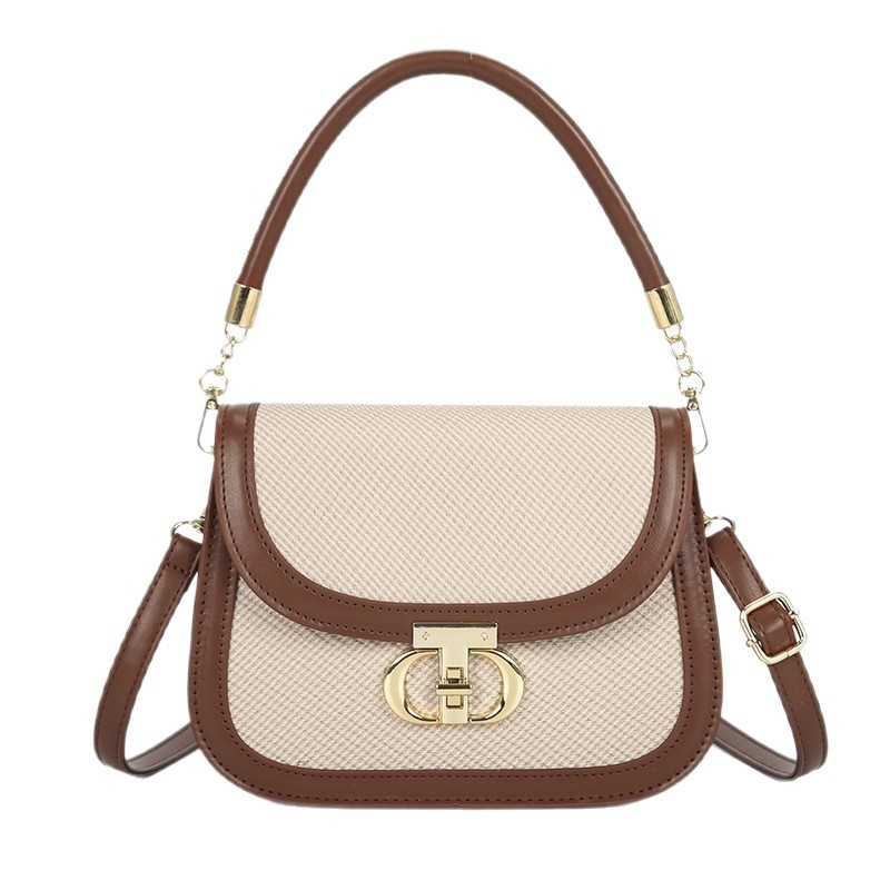 Ženska mala crossbody torba s PU teksturom, jesen-zima 2025, jednostavan casual stil, retro torba preko ramena