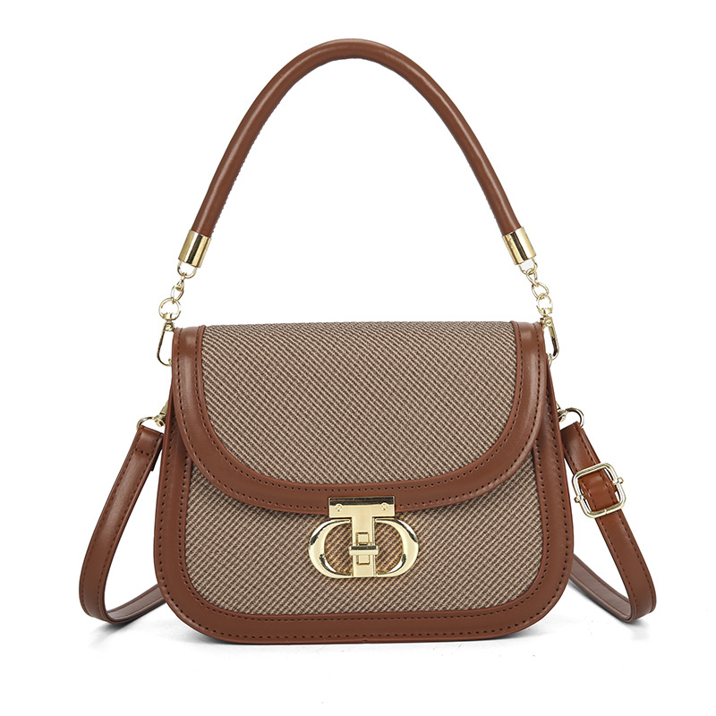 Ženska mala crossbody torba s PU teksturom, jesen-zima 2025, jednostavan casual stil, retro torba preko ramena