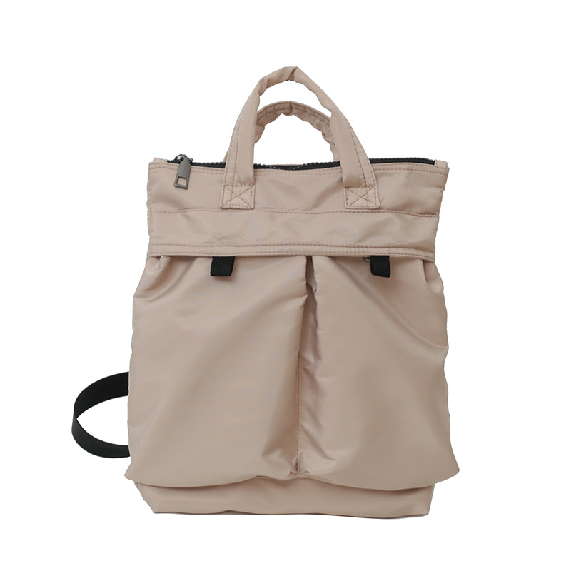 Najlon messenger torba u japanskom Harajuku stilu, casual jednobojna, unisex naramenica, kompatibilna s 12-inčnim prijenosnikom, gradski minimalistički stil