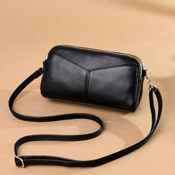 Ženska torbica od prave kože, mala kvadratna, crossbody torba preko ramena, svakodnevni stil, 2025