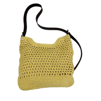 Nova ručno pletena crossbody torba s prozračnim uzorkom, plažna torba od slame, svestrana za svakodnevnu upotrebu, mala tote torba