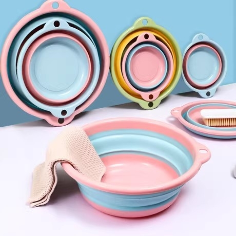 Sklopiva plastična posuda za pranje lica i stopala, prijenosna za kućnu upotrebu i putovanja, debela i otporna, veliki bazen za stopala