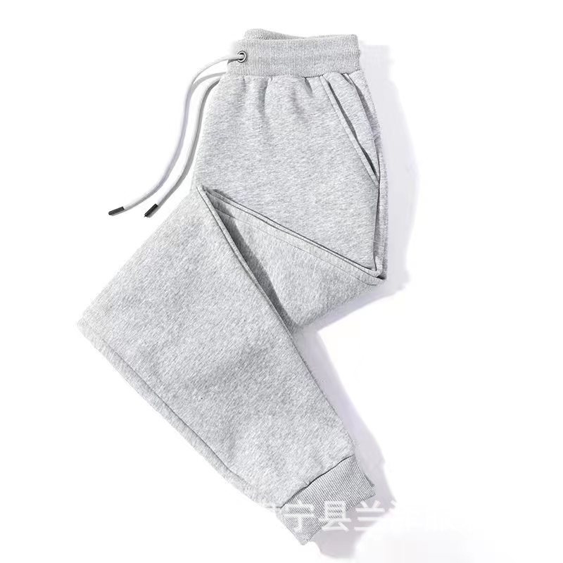 Jesensko-zimske fleece hlače za muškarce i žene, debeli flis, pamukova mješavina, ravni kroj, manžetama pri gležnjima, opuštena veličina