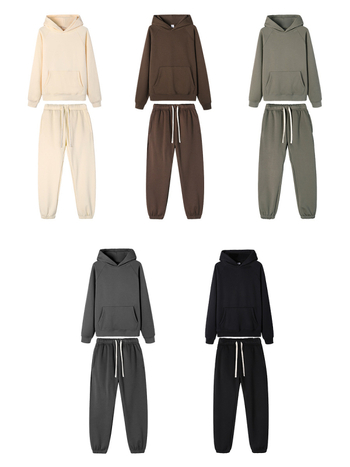 360 g nehéz kapucnis pulóver fleece bélésével, raglán ujjú, egyszínű