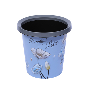 Plastični otpadni koš bez poklopca, cilindričnog oblika, 3 L, za kupaonicu, kuhinju ili spavaću sobu.
