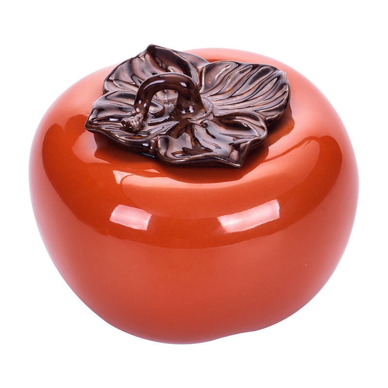 Shishi Ruyi porcelanska čajna posuda, zatvoren spremnik za čaj persimmon, u ekstra velikoj darovnoj kutiji