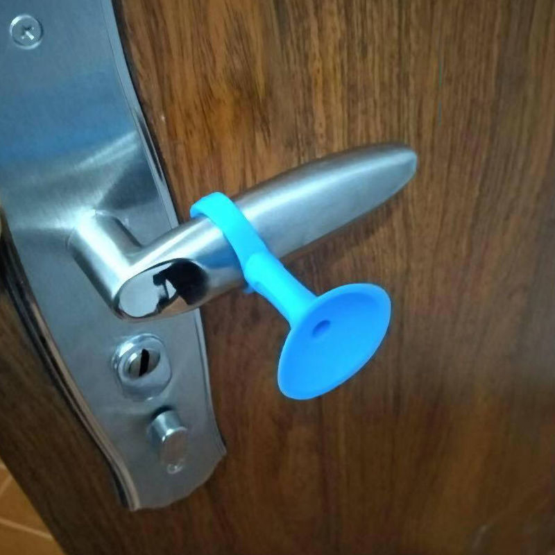 Silikonski stopper za vrata za kupaonicu — samoljepljiv, bez bušenja, otporan na udarce, plastični