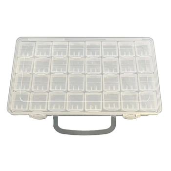 Prozirna kutija za koralike s 32 odjeljaka za DIY izradu nakita