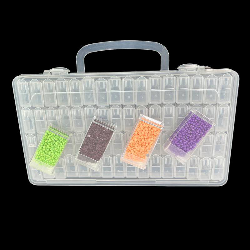 Prozirna kutija za koralike s 32 odjeljaka za DIY izradu nakita