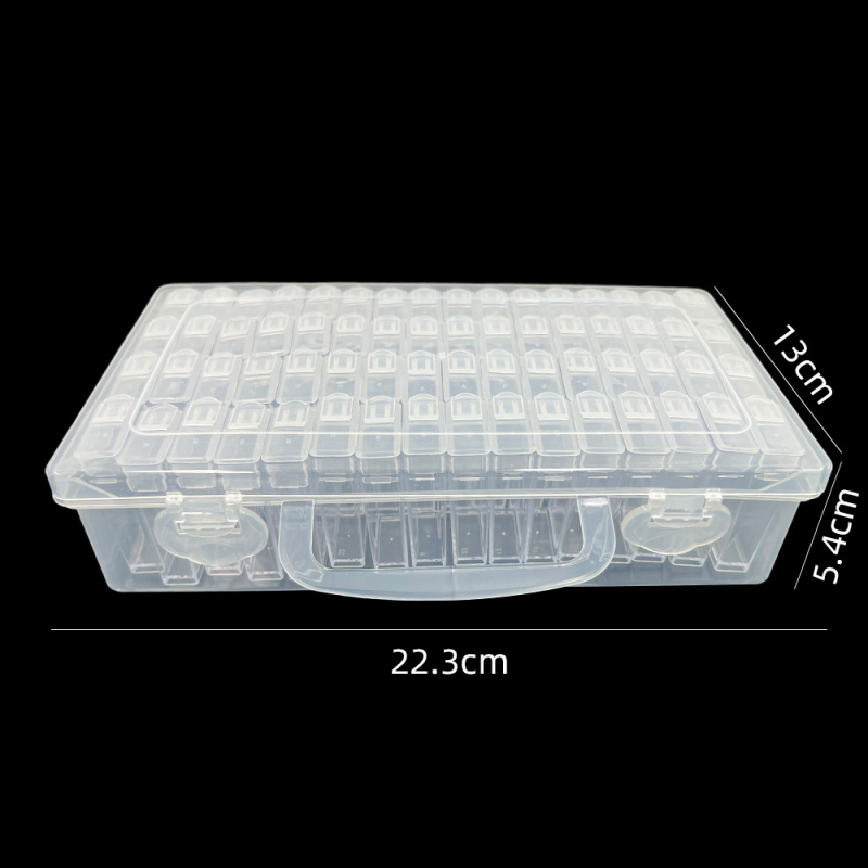 Prozirna kutija za koralike s 32 odjeljaka za DIY izradu nakita