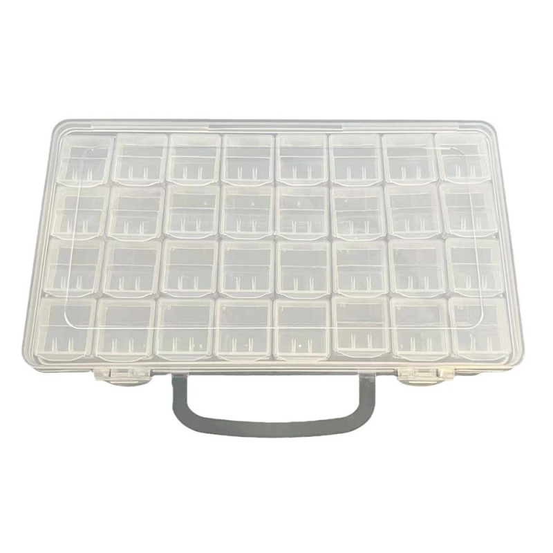 Prozirna kutija za koralike s 32 odjeljaka za DIY izradu nakita