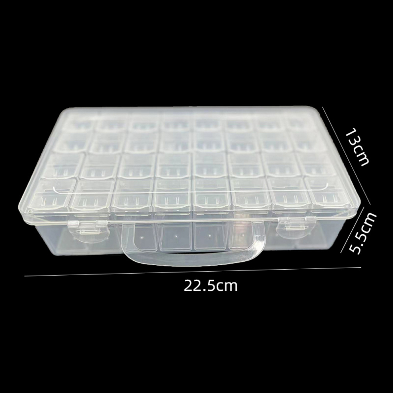 Prozirna kutija za koralike s 32 odjeljaka za DIY izradu nakita