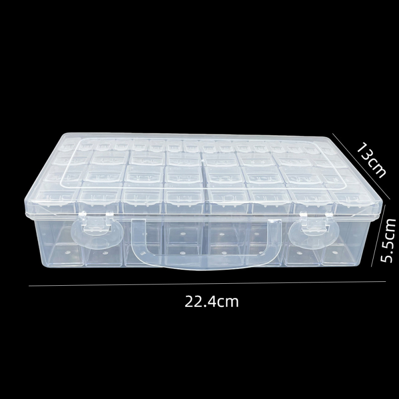 Prozirna kutija za koralike s 32 odjeljaka za DIY izradu nakita