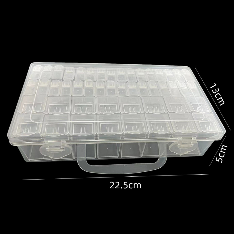 Prozirna kutija za koralike s 32 odjeljaka za DIY izradu nakita