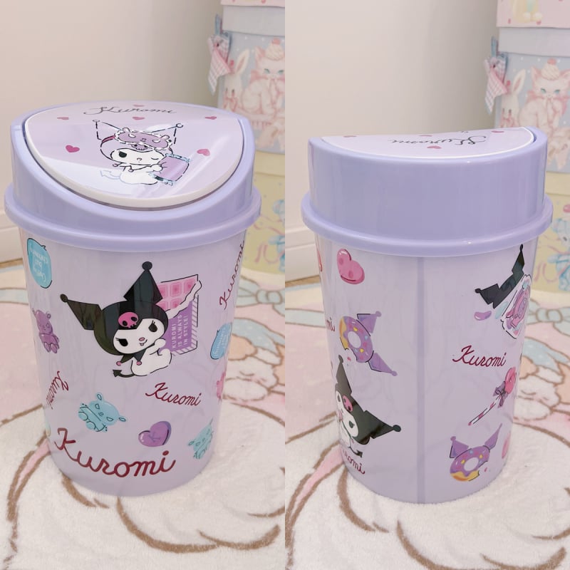 Plastični koš za otpad s poklopom, dizajn crtani lik, 8 L, za dom, dnevni boravak, spavaću sobu i kupaonicu