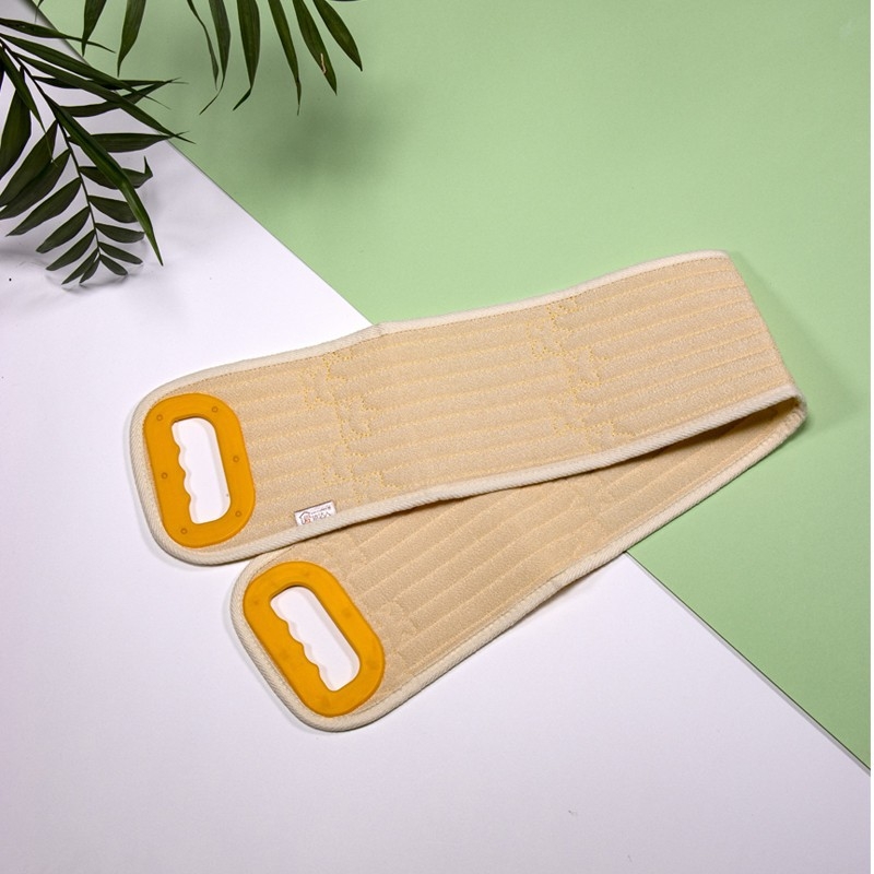 Scruber de baie cu prosop, bandă pentru spate, instrument de exfoliere pentru femei, scrubber de baie cu deschidere trăgătoare, bandă de exfoliere a spatelui