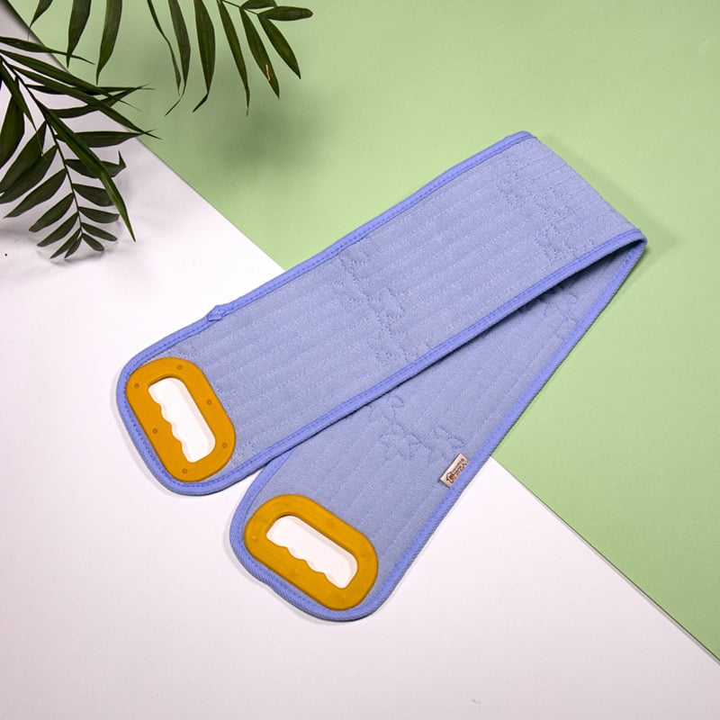 Scruber de baie cu prosop, bandă pentru spate, instrument de exfoliere pentru femei, scrubber de baie cu deschidere trăgătoare, bandă de exfoliere a spatelui