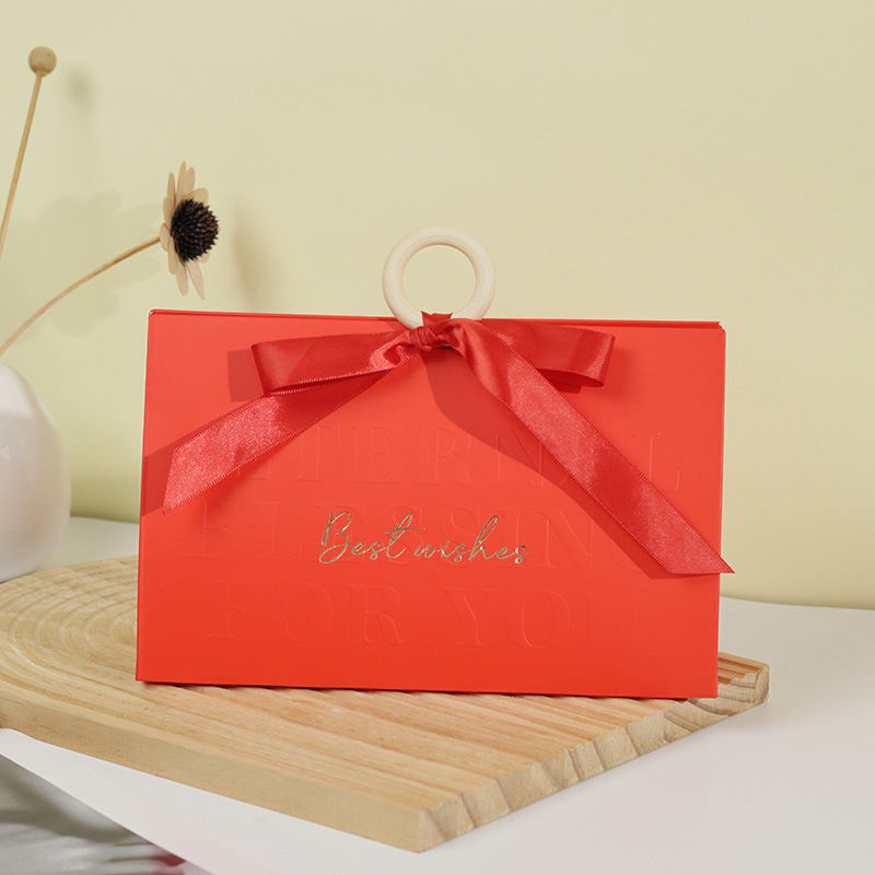Cutie cadou din lemn cu mâner inelar pentru daruri de nuntă, personalizabilă, cutie portabilă pentru bijuterii
