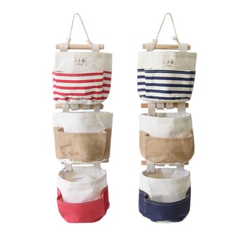 ZAKKA pamučno- lanena višenamjenska viseća torba za zid, DIY set 0628