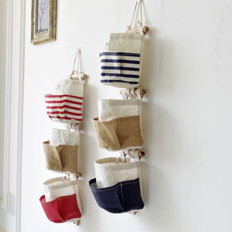 ZAKKA pamučno- lanena višenamjenska viseća torba za zid, DIY set 0628