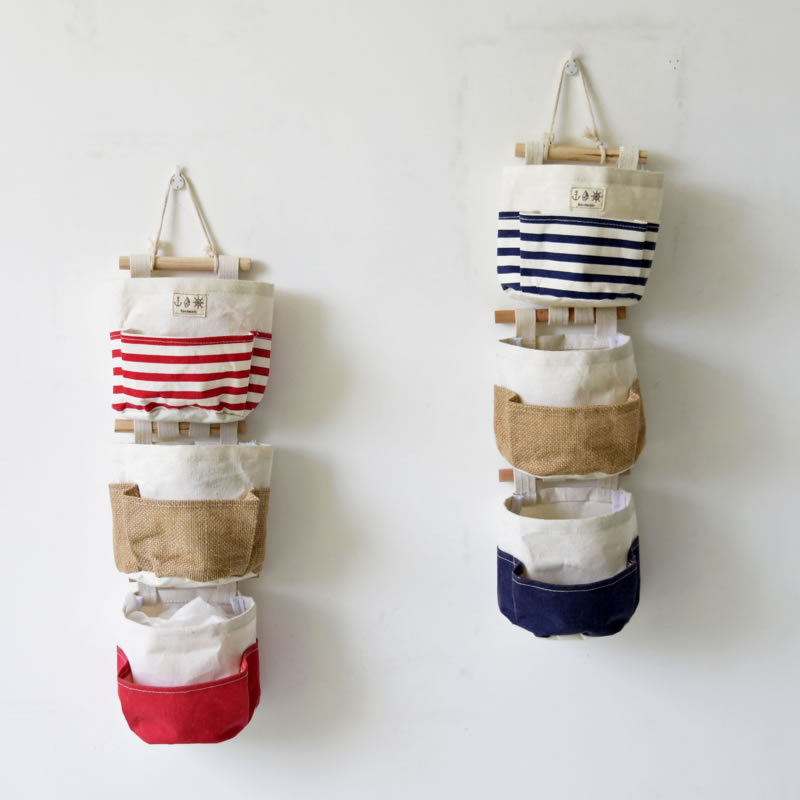 ZAKKA pamučno- lanena višenamjenska viseća torba za zid, DIY set 0628