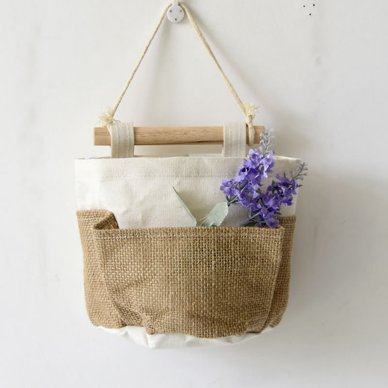 ZAKKA pamučno- lanena višenamjenska viseća torba za zid, DIY set 0628