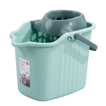 Kanta za mop s ručnim iscijeđivanjem, plastični okretni iscijeđivač, kanta s jednim odjeljkom, klasični model