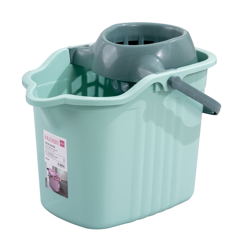 Kanta za mop s ručnim iscijeđivanjem, plastični okretni iscijeđivač, kanta s jednim odjeljkom, klasični model
