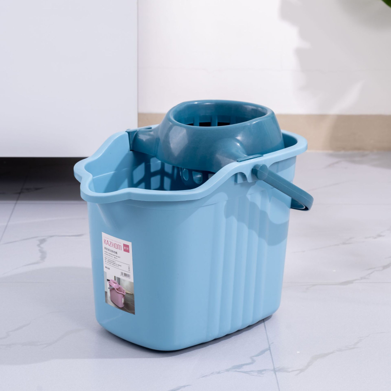 Kanta za mop s ručnim iscijeđivanjem, plastični okretni iscijeđivač, kanta s jednim odjeljkom, klasični model